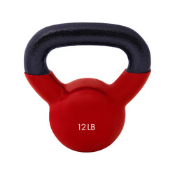 Champion Sports JFIT Vinyl Kettlebell Heavy-Duty Strength Training Weight - 12 lb (CMP-J-VKB12)