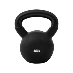 Champion Sports JFIT Vinyl Kettlebell Heavy-Duty Strength Training Weight - 35 lb (CMP-J-VKB35)