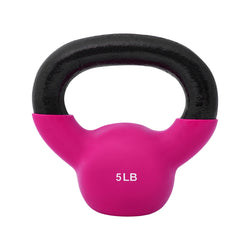 Champion Sports JFIT Vinyl Kettlebell Heavy-Duty Strength Training Weight - 5 lb (CMP-J-VKB5)