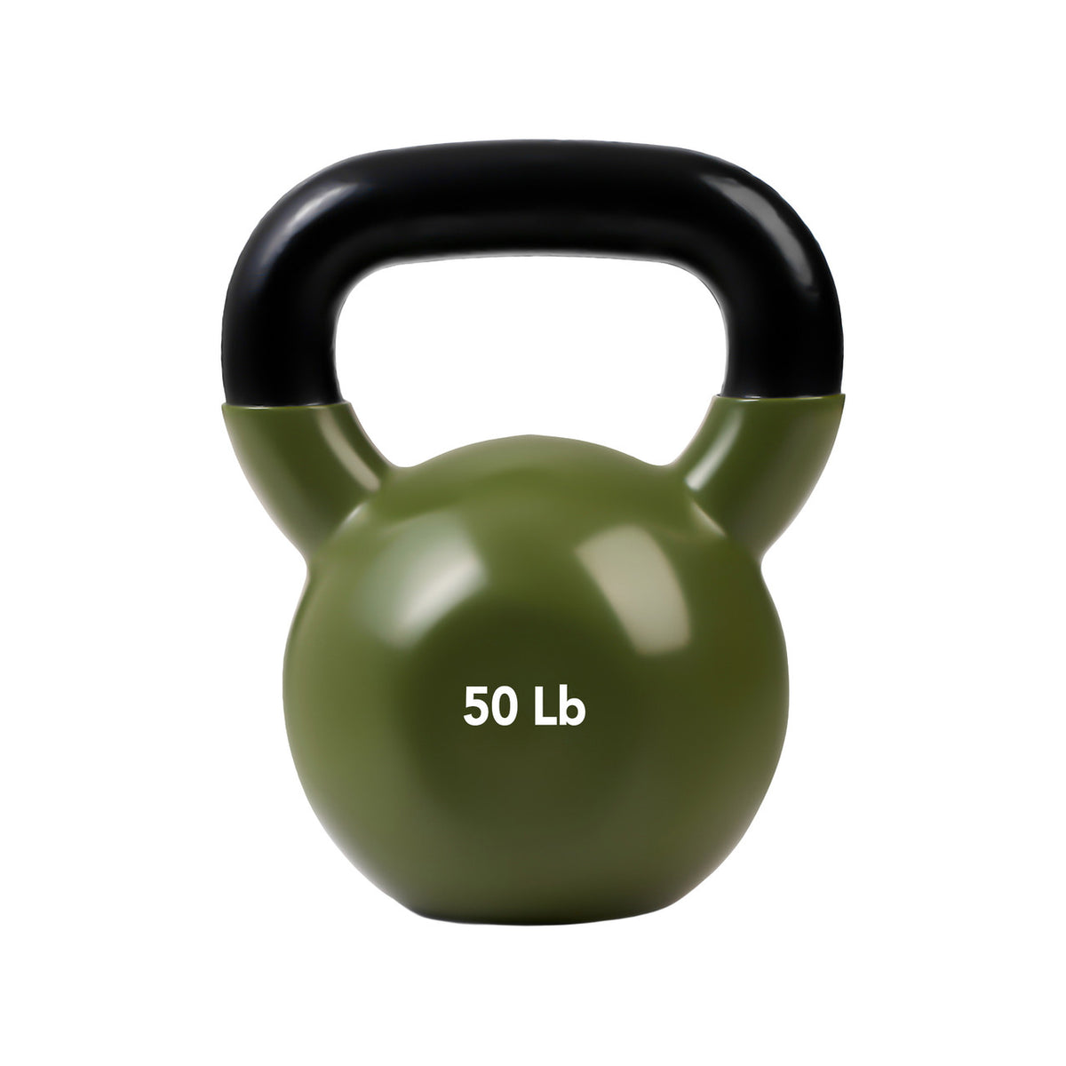 Champion Sports JFIT Vinyl Kettlebell Heavy-Duty Strength Training Weight - 50 lb (CMP-J-VKB50)