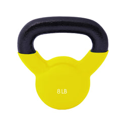 Champion Sports JFIT Vinyl Kettlebell Heavy-Duty Strength Training Weight - 8 lb (CMP-J-VKB8)
