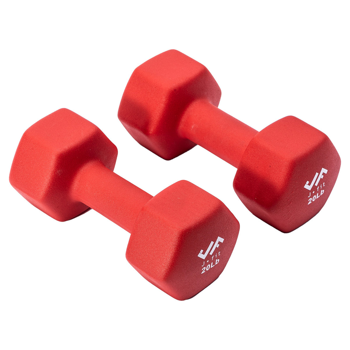 Champion Sports JFIT Neoprene Dumbbell Pair Strength Training 20 lb (Set of 2) (CMP-J-DBN20SET)