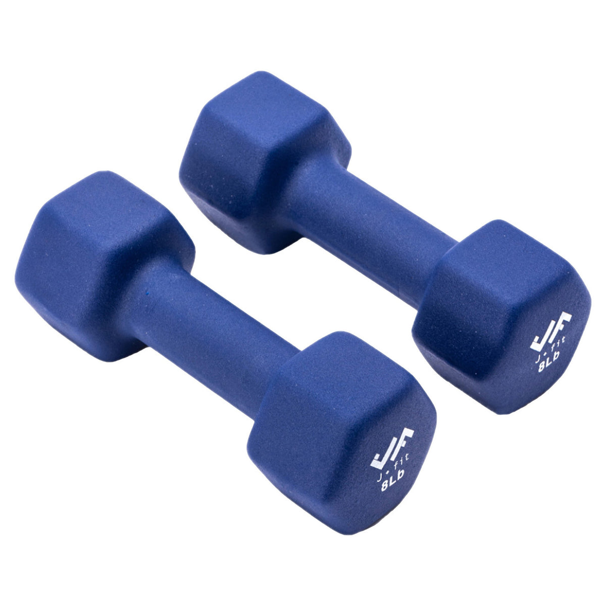 Champion Sports JFIT Neoprene Dumbbell Pair Moderate Strength Training 8 lb (Set of 2) (CMP-J-DBN8SET)