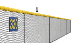 Fisher Athletic Fence Top Pad 13"W x 100"L (FIS-TRPG10)