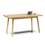 Allied Artisan Wood Designer Rectangle Table with Hardwood Butcher Block Top - 60
