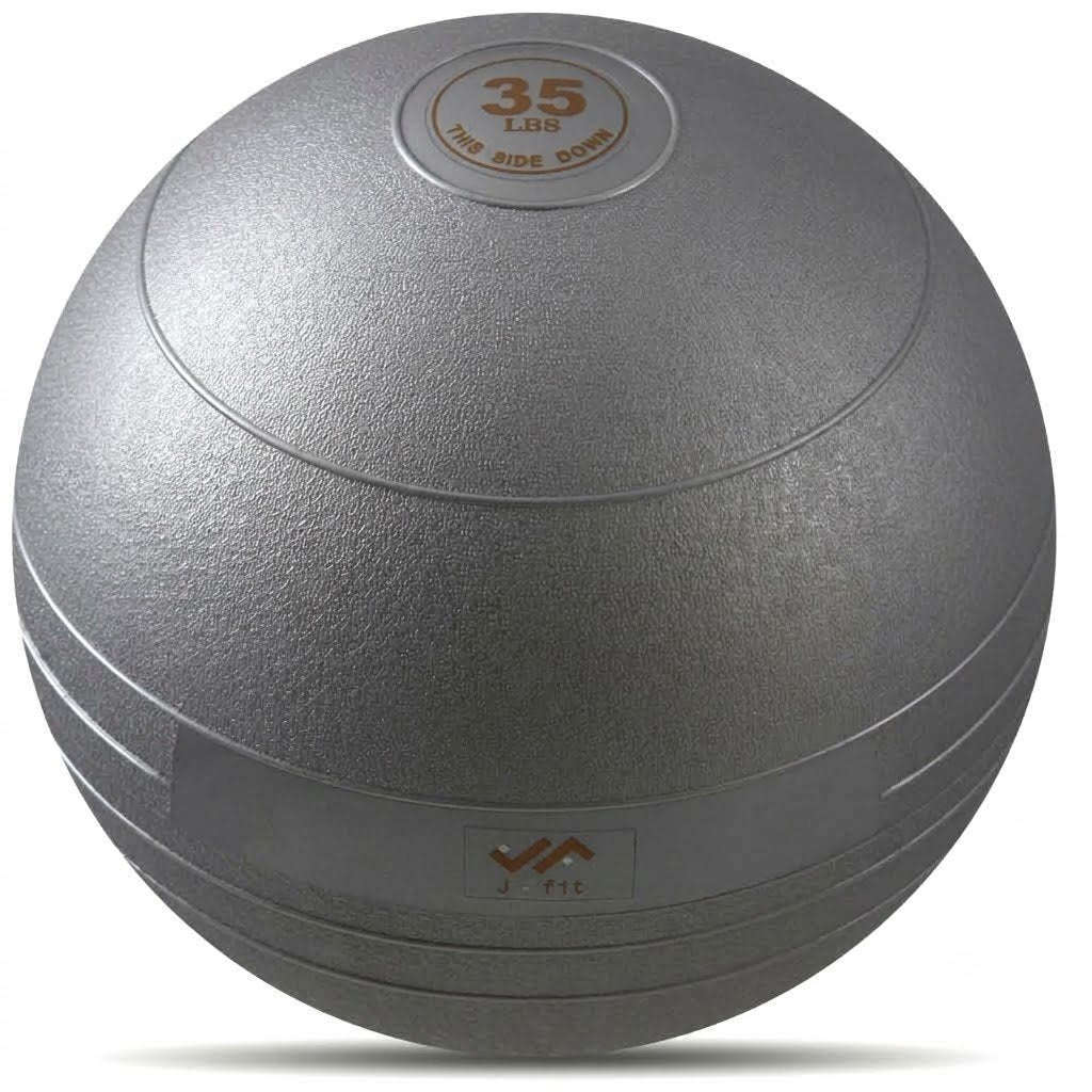 Champion Sports JFIT Metallic Slam Ball High-Intensity Training 35 lb Star Pattern (CMP-J-SB35BK)
