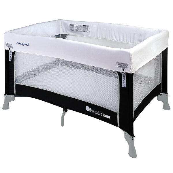 Foundations Celebrity Folding Playard with SnugFresh Cover and Mattress 40.25"L x 28.5"W x 29.5"H (FOU-1456XXX)