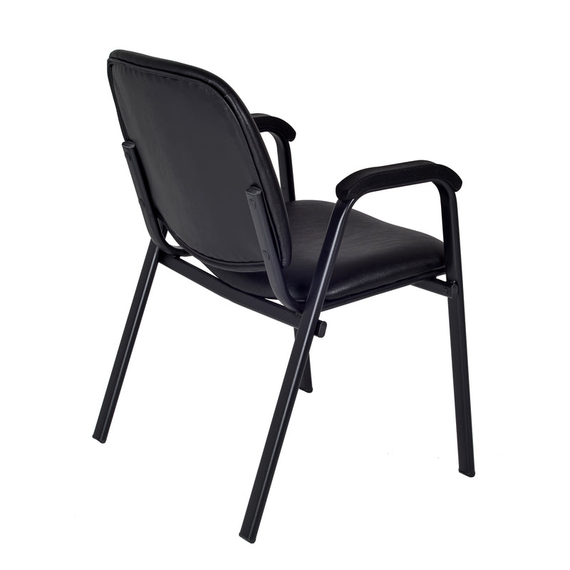 Regency Ace Professional Architectural Stacking Guest Chair for Versatile Commercial Environments 18"H (REG-2125LBK)