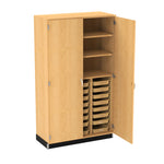 Diversified Woodcrafts Tote Tray & Shelving Storage Cabinet - 48