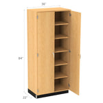 Diversified Woodcrafts Wood Storage Cabinet w/ Oak Doors - 36