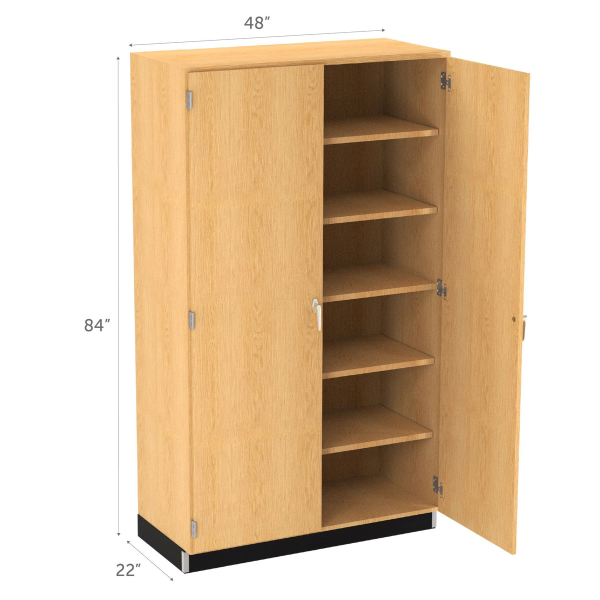 Diversified Woodcrafts Wood Storage Cabinet w/ Oak Doors - 48"W x 22"D (DIV-353-4822K)