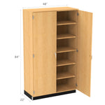 Diversified Woodcrafts Wood Storage Cabinet w/ Oak Doors - 48