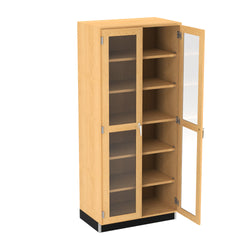 Diversified Woodcrafts Wall Wood Storage Cabinet w/ Glass Doors 36"W x 22"D x 84"H (DIV-358-3622K)