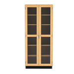 Diversified Woodcrafts Wall Wood Storage Cabinet w/ Glass Doors 36