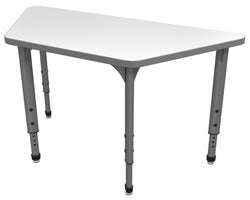 Marco Apex Series Trapezoid School Activity Table w/ Dry Erase Top 24" x 48" Adj Height 21"-30" (38-2276-DA)