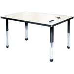 Allied Aero Rectangle Dry Erase Height-Adjustable Table 60