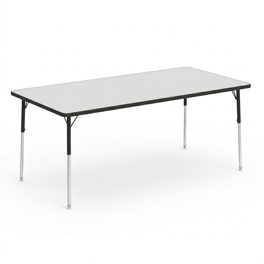 Virco 483672 - Virco 4000 Series Rectangular Activity Table with Heavy Duty Laminate Top 36"W x 72"L and Adjustable Height Legs 22"-30"H
