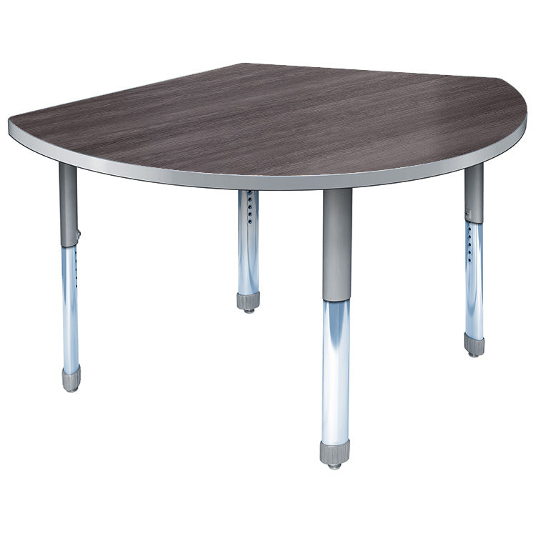 Allied Aero Pie Student Desk with Adjustable Height 40"W x 29"D x 19"-31"H (ALD-ARO3040PIE)