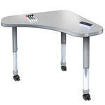 Allied Aero Delta Dry Erase Single Student Desk with Adjustable Height 36