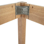 Allied Artisan Wood Designer Rectangle Table with Hardwood Butcher Block Top - 72