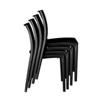 Regency Niche Terrace Plastic Indoor/Outdoor Stacking Chair (Set of 4) 17.5