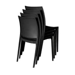 Regency Niche Terrace Plastic Indoor/Outdoor Stacking Chair (Set of 4) 17.5