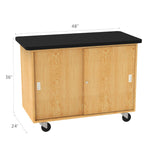 Diversified Woodcrafts Bare Bones Mobile Lab Table - 48