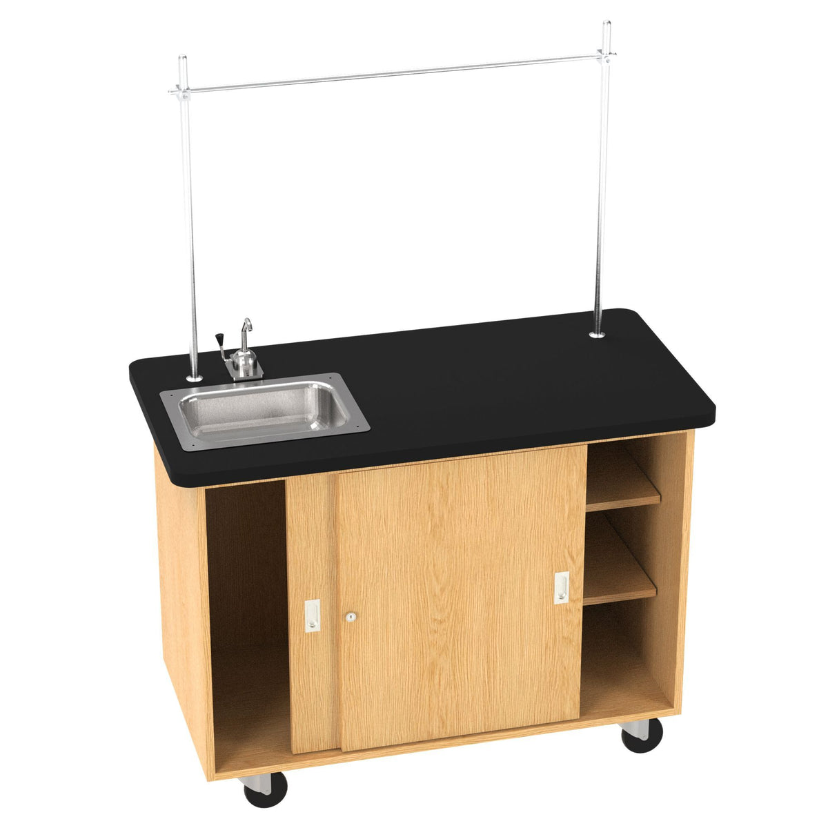 Diversified Woodcrafts Economy Mobile Lab Table w/ Sink - 48"W x 24"D(DIV-4111K)