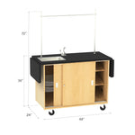 Diversified Woodcrafts Mobile Laboratory Unit w/Sink & Rod Sockets (DIV-4121K)