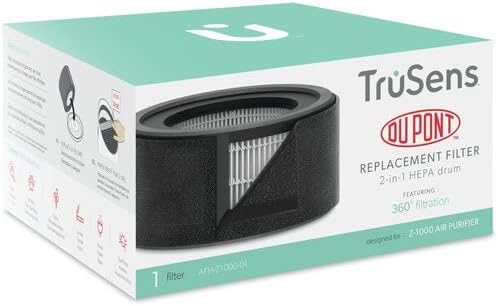 TruSens DuPont Standard HEPA Replacement Filter AFHZ1000-01-W for Z1000 - Small Air Purifier