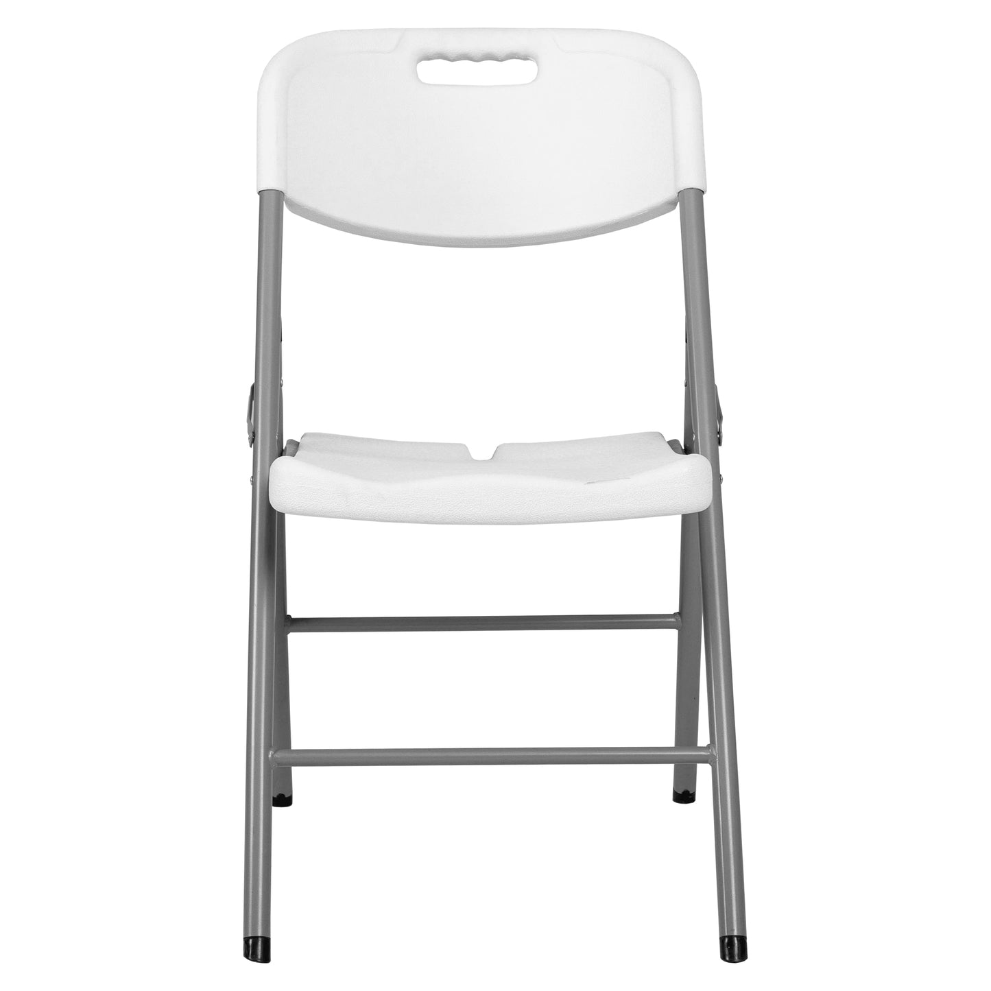 Regency Trestle 6 ft Folding Table and 6 Chairs Set 72"W x 29"D x 29"H (REG-TBM7229WH42WH)