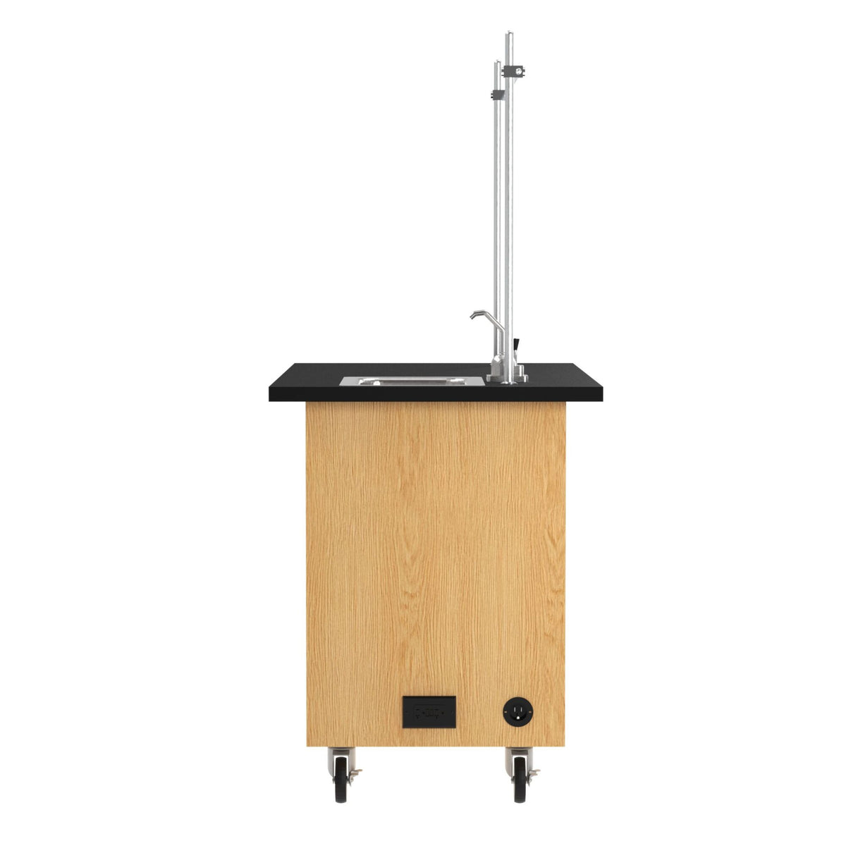 Diversified Woodcrafts Mobile Demonstration Table w/Sink & Rod Sockets and Drawers(Diversified Woodcraft DIV-4222K)