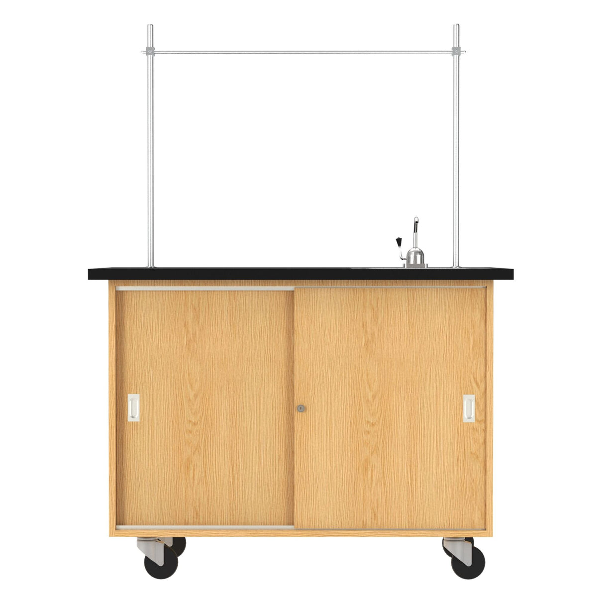 Diversified Woodcrafts Mobile Demonstration Table w/Sink & Rod Sockets and Drawers(Diversified Woodcraft DIV-4222K)