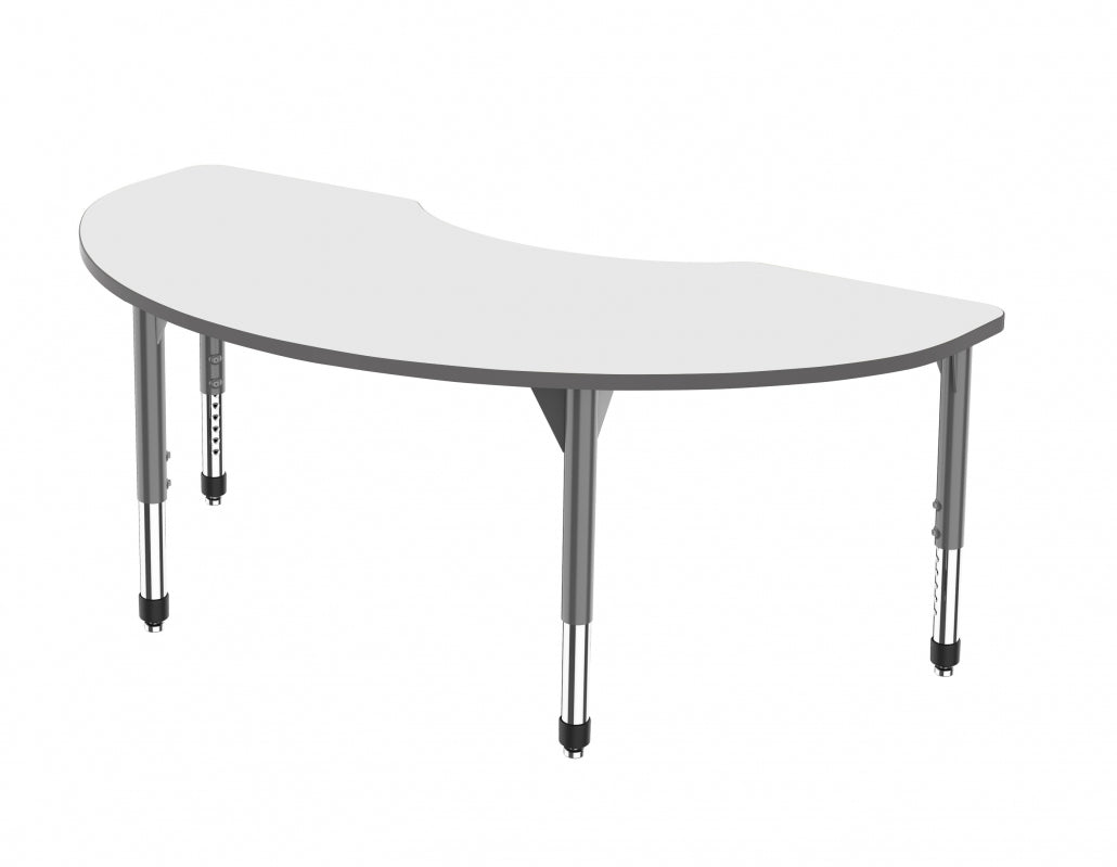 Marco Premier Series Kidney Stand-Up Table w/ Dry Erase Top 36" x 72" Adj Height 32"-42" (43-2267-DA)