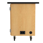 Diversified Woodcrafts Mobile Instructor's Desk w/ Flat Top - 48