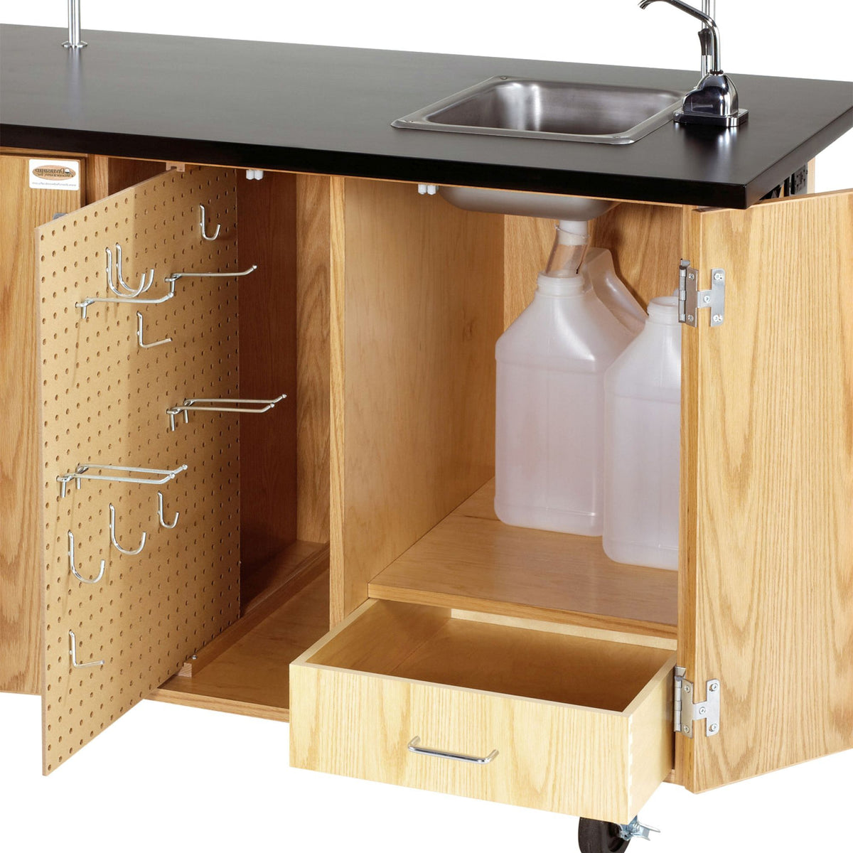 Diversified Woodcrafts Mobile Instructor's Desk - 48"W x 28"D (Diversified Woodcrafts DIV-4332K)