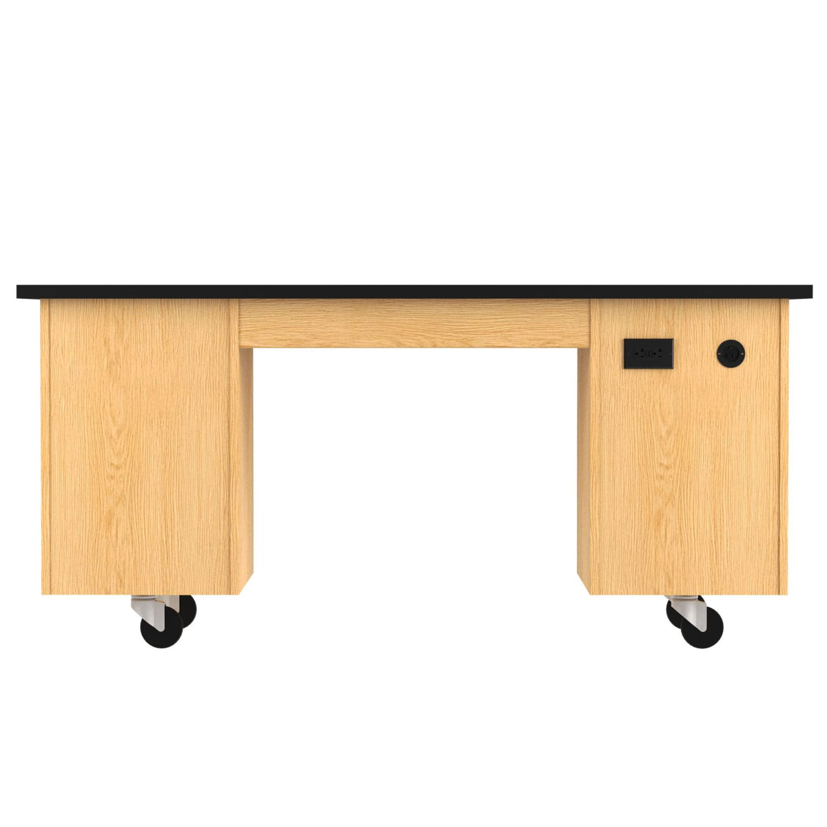 Diversified Woodcrafts ADA Compatible Mobile Lab Station w/ Flat Top - 72" W x 27" D(Diversified Woodcraft DIV-4352KF)