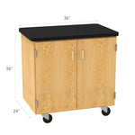 Diversified Woodcrafts Mobile Storage Cabinet w/ Plastic Laminate Top - 36