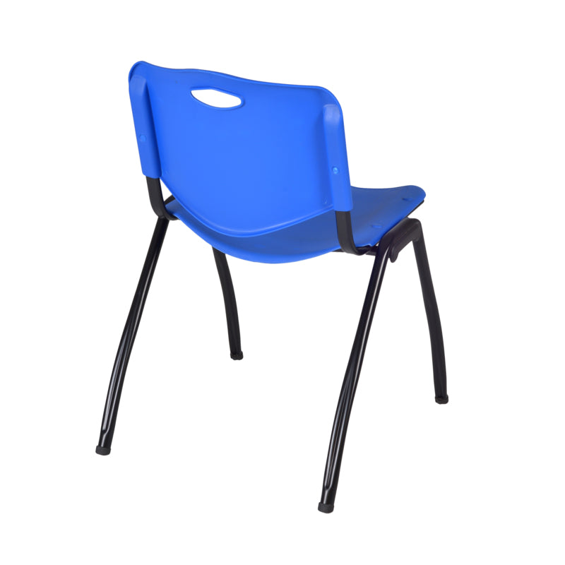 Regency Kee Breakroom Square Table with 4 M Stack Chairs 30" W x 30" D x 29" H (REG-TB3030P4-47)