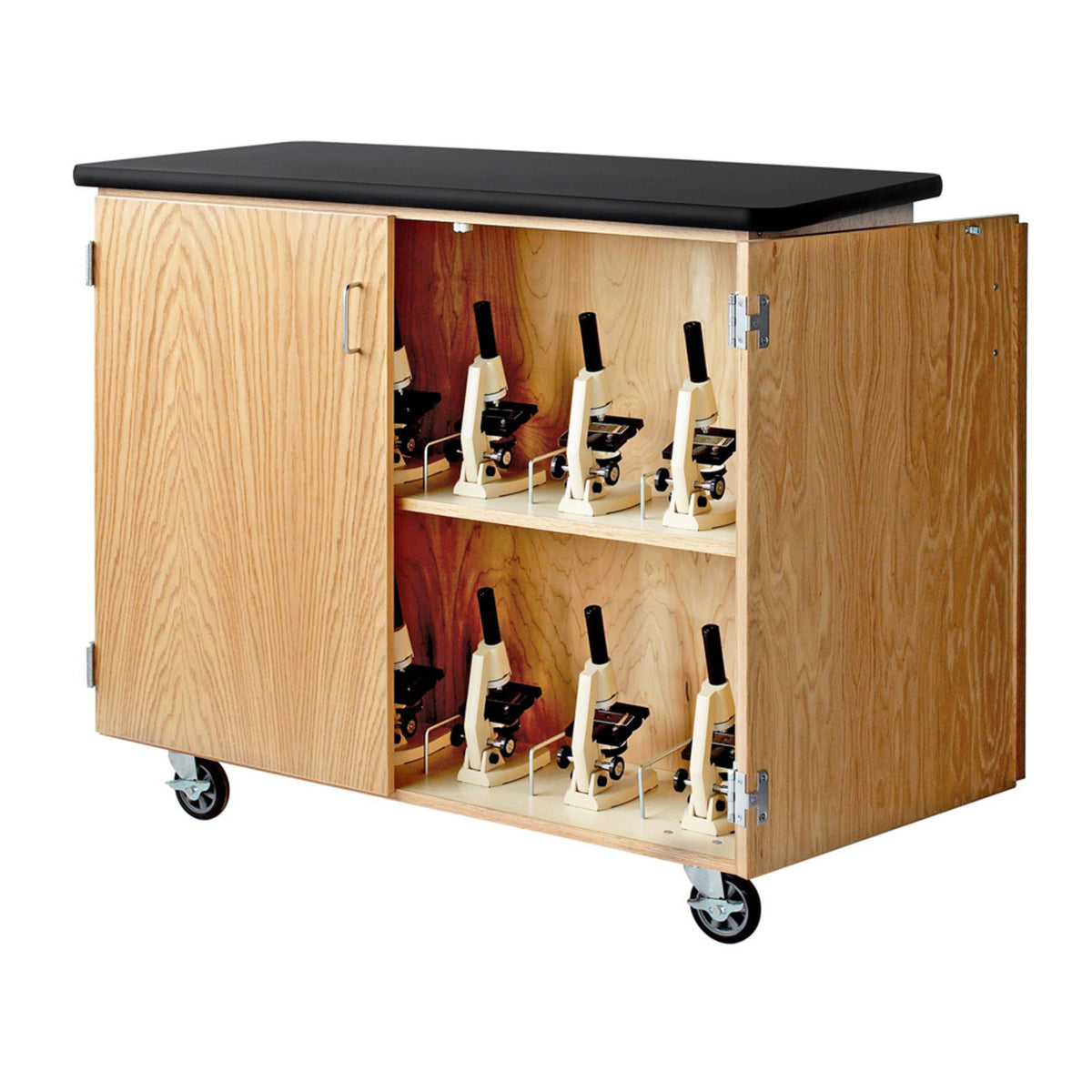 Diversified Woodcrafts Mobile Microscope Storage Cabinet w/ Plastic Laminate Top (Diversified Woodcrafts DIV-4701K)