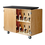 Diversified Woodcrafts Mobile Microscope Storage Cabinet w/ Plastic Laminate Top (Diversified Woodcrafts DIV-4701K)