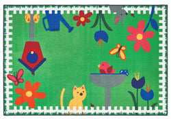 Carpets for Kids Garden Time Play Value Rug - Green