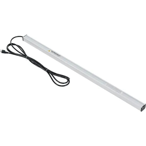 Global Industrial Aluminum Power Strip - 10 Outlets & 15A/120V, 15' Cord, Silver, 48"L (GLB-WB500888A)