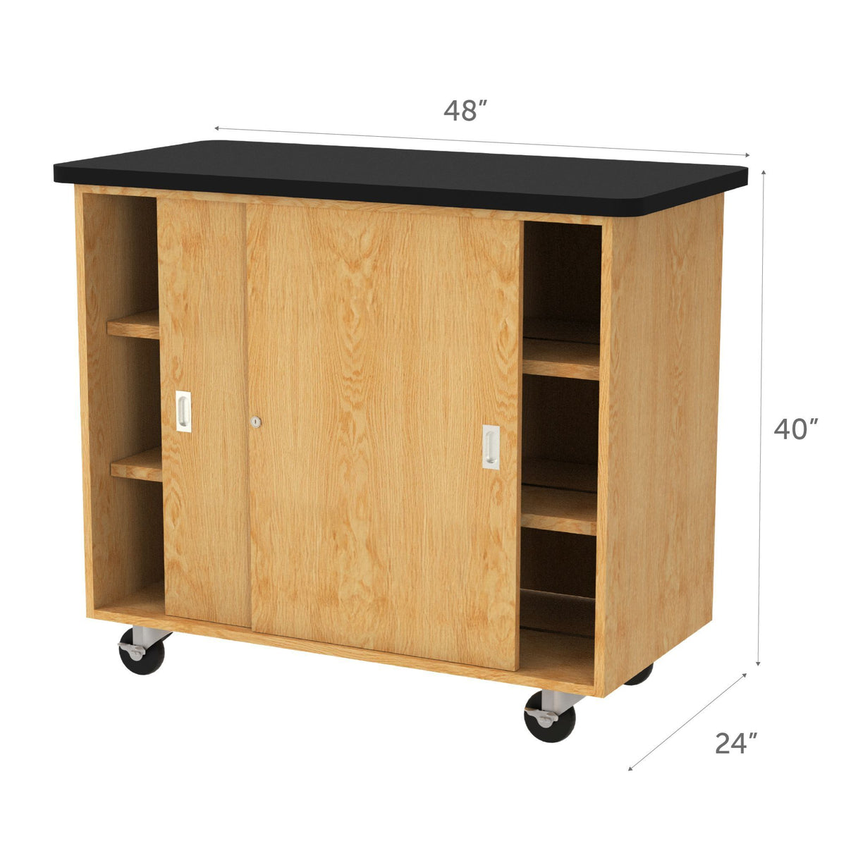 Diversified Woodcrafts Mobile Balance Storage Cabinet - 48" W x 24" D (Diversified Woodcrafts DIV-5201K)