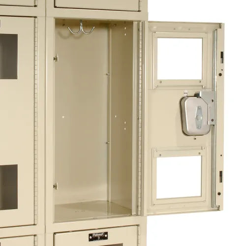 Hallowell Safety View Triple-Tier 3-Wide Lockers 36"W x 12"D x 78"H (HAL-USV3228-3PT)