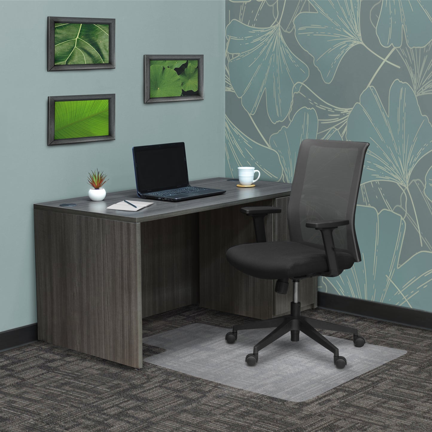 Regency Kodak Ergonomic Mesh Office Chair with Adjustable Lumbar Support and Personalized Arm Positioning 22"H (REG-5656BK)