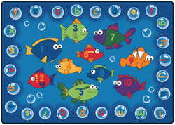 Carpets for Kids Fishing for Literacy Rug - Multi Color
