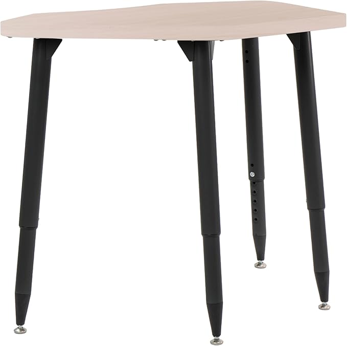 FDP Adapte 24" x 36" Petal Woodgrain Activity Table Desk with Adjustable Tapered Legs 22"-34" (FDP-15659-XXX)