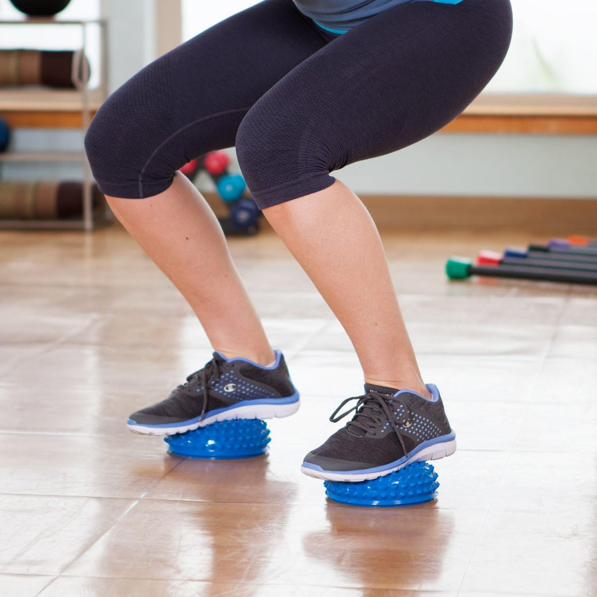 Champion Sports JFIT Balance Pod and Foot Fitness Dome 6"Diameter Blue Textured Surface (CMP-J-BALPOD)
