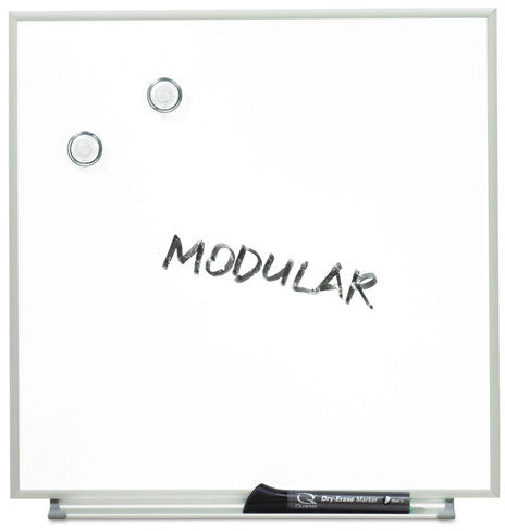 Quartet Matrix Magnetic Modular Whiteboard Silver Aluminum Frame - 16"W x 16"H (M1616)